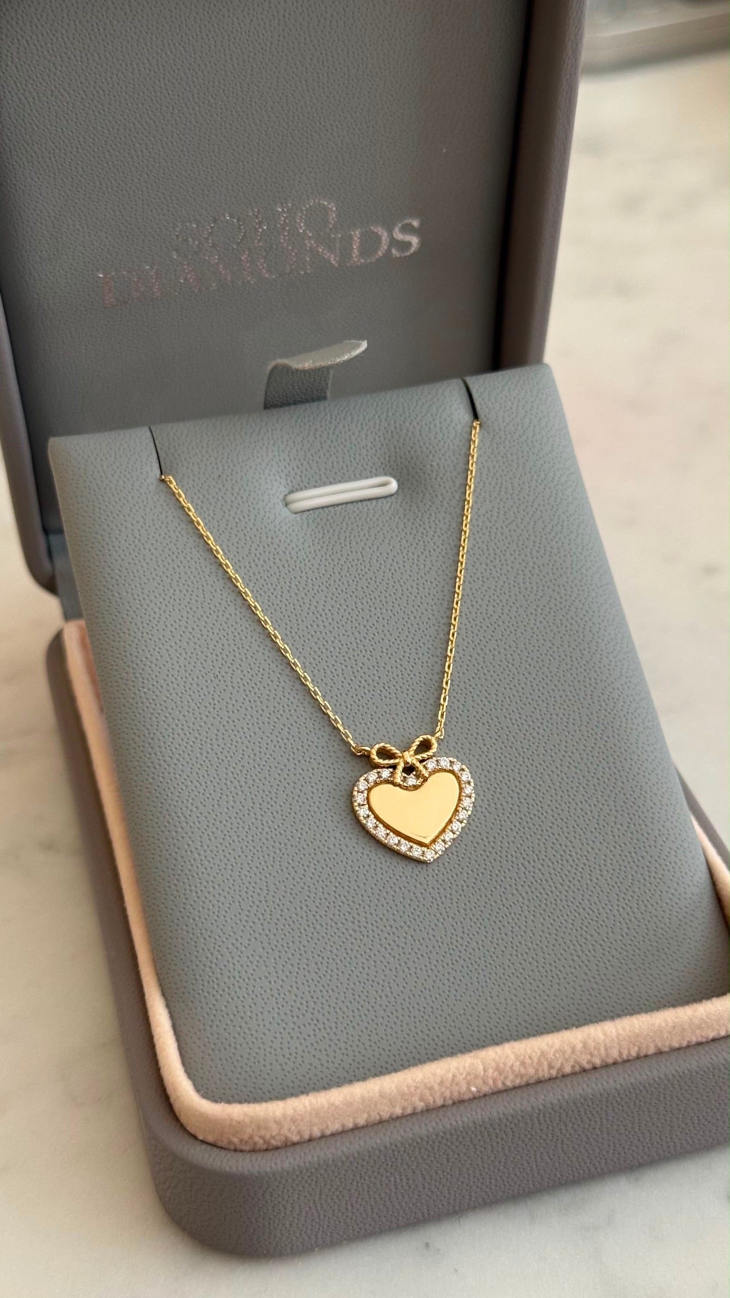 Mini Diamond Sweetheart Necklace