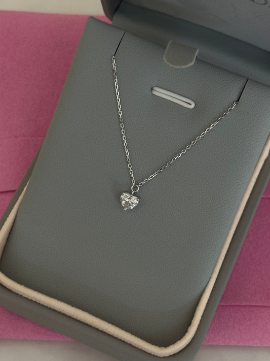 Mini Heart Solitaire Necklace