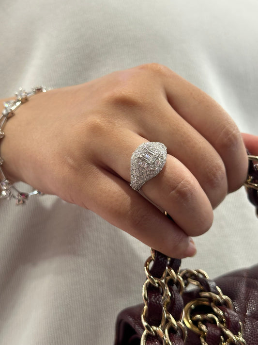 Pave Diamond Ring