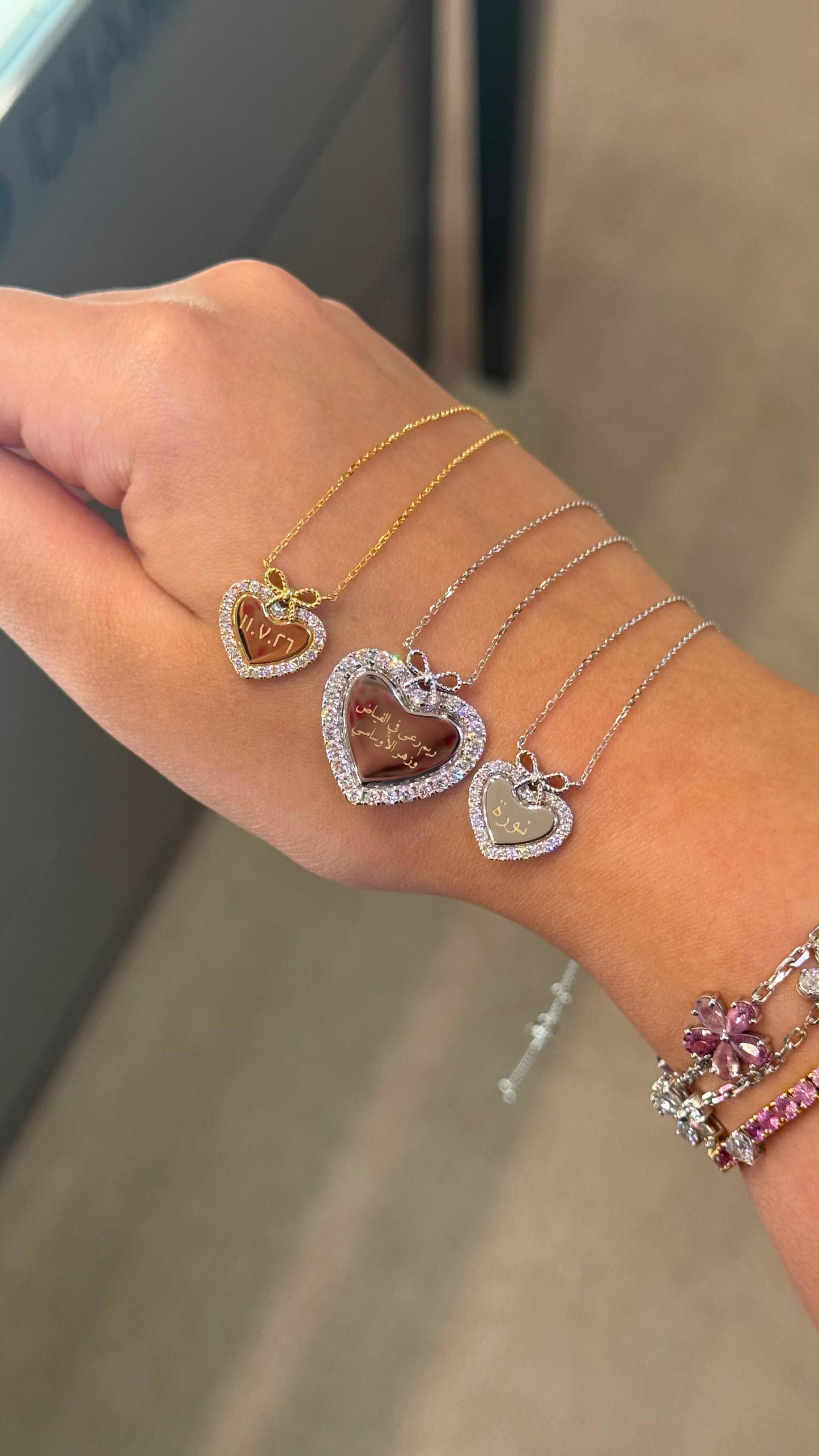 Large Diamond Sweetheart Necklace