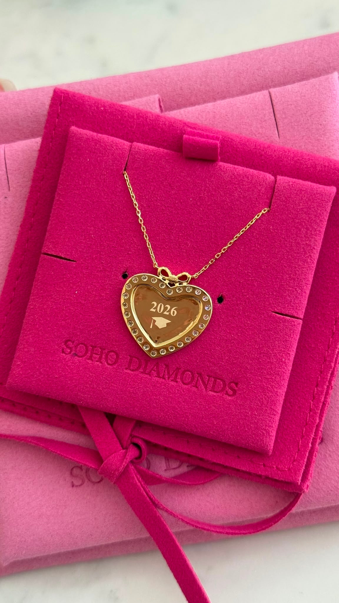 Large Diamond Sweetheart Necklace