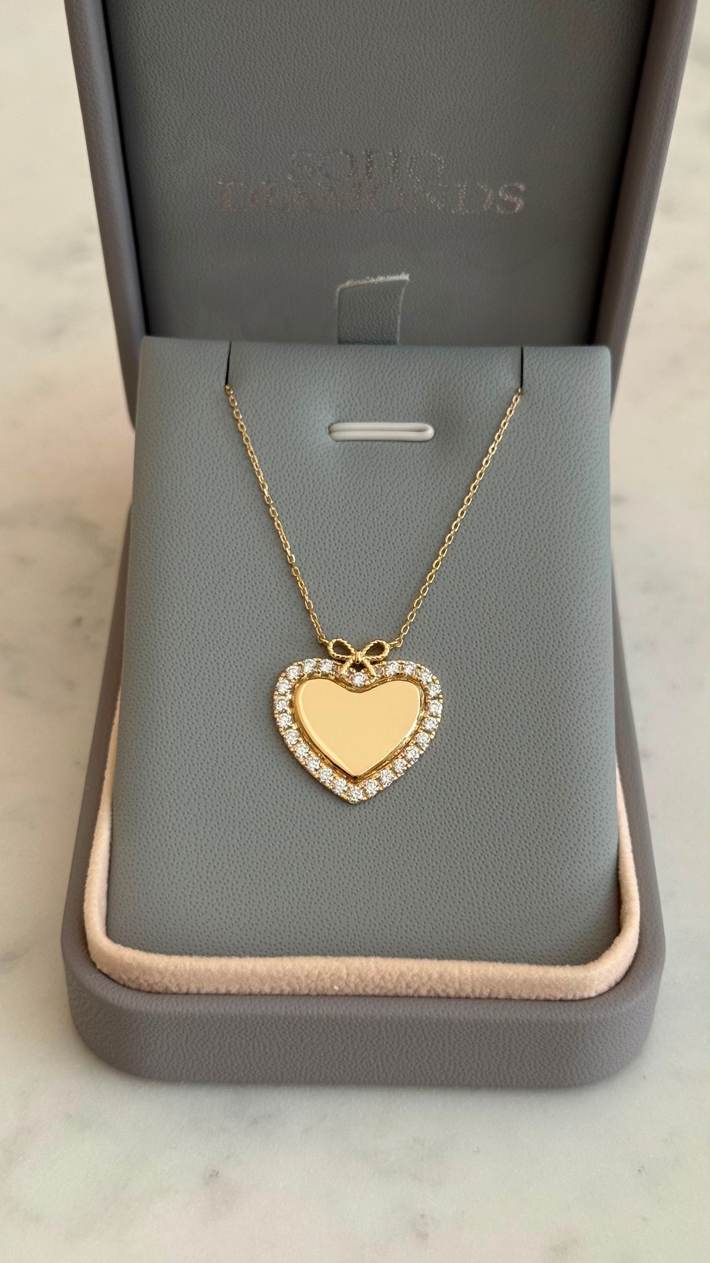 Large Diamond Sweetheart Necklace