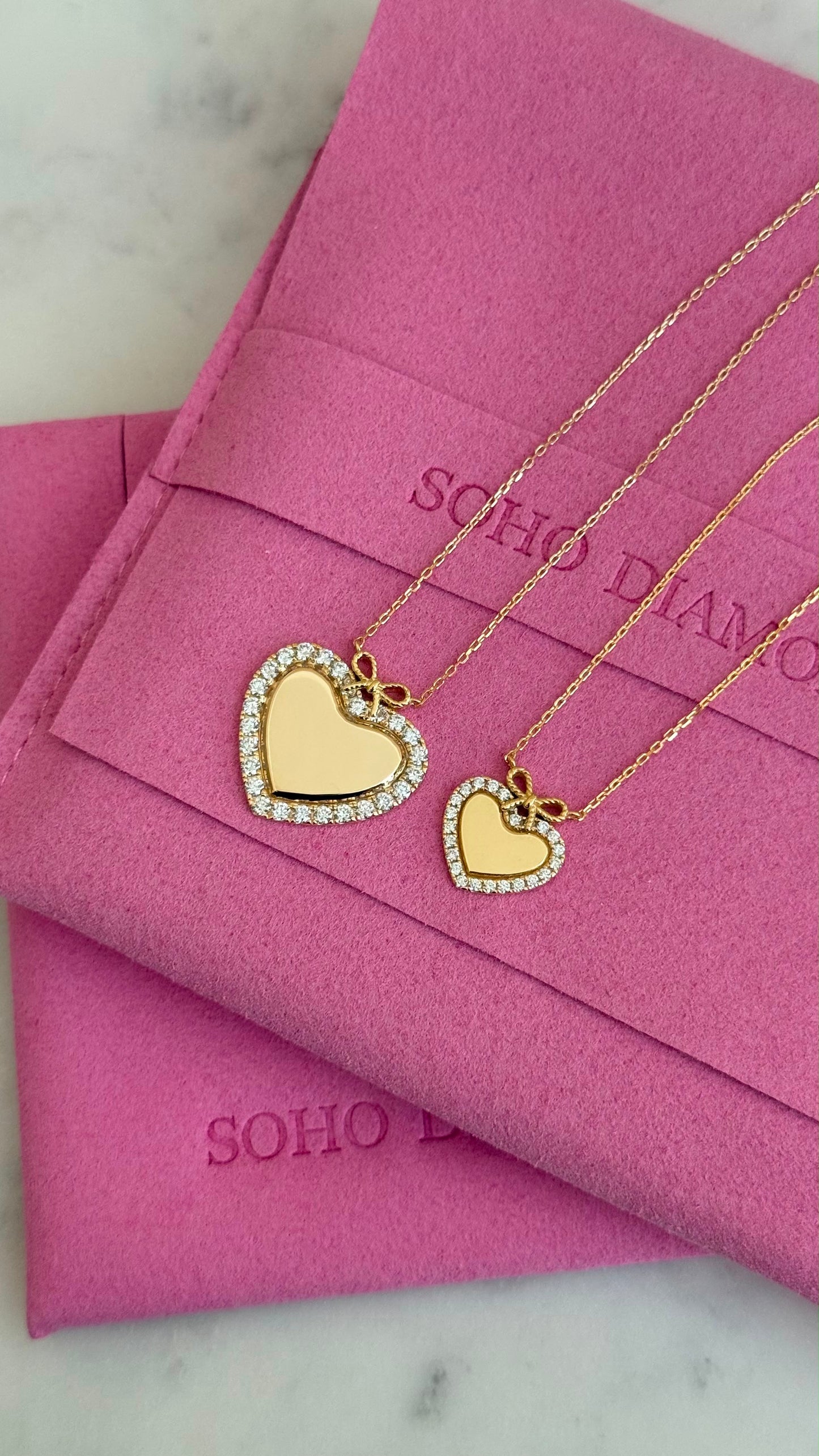 Large Diamond Sweetheart Necklace