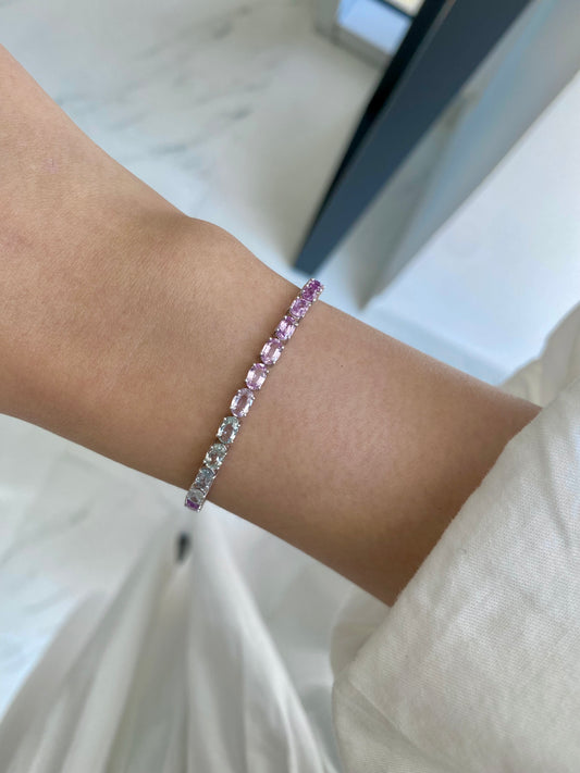 Oval Cut Pastel Sapphires