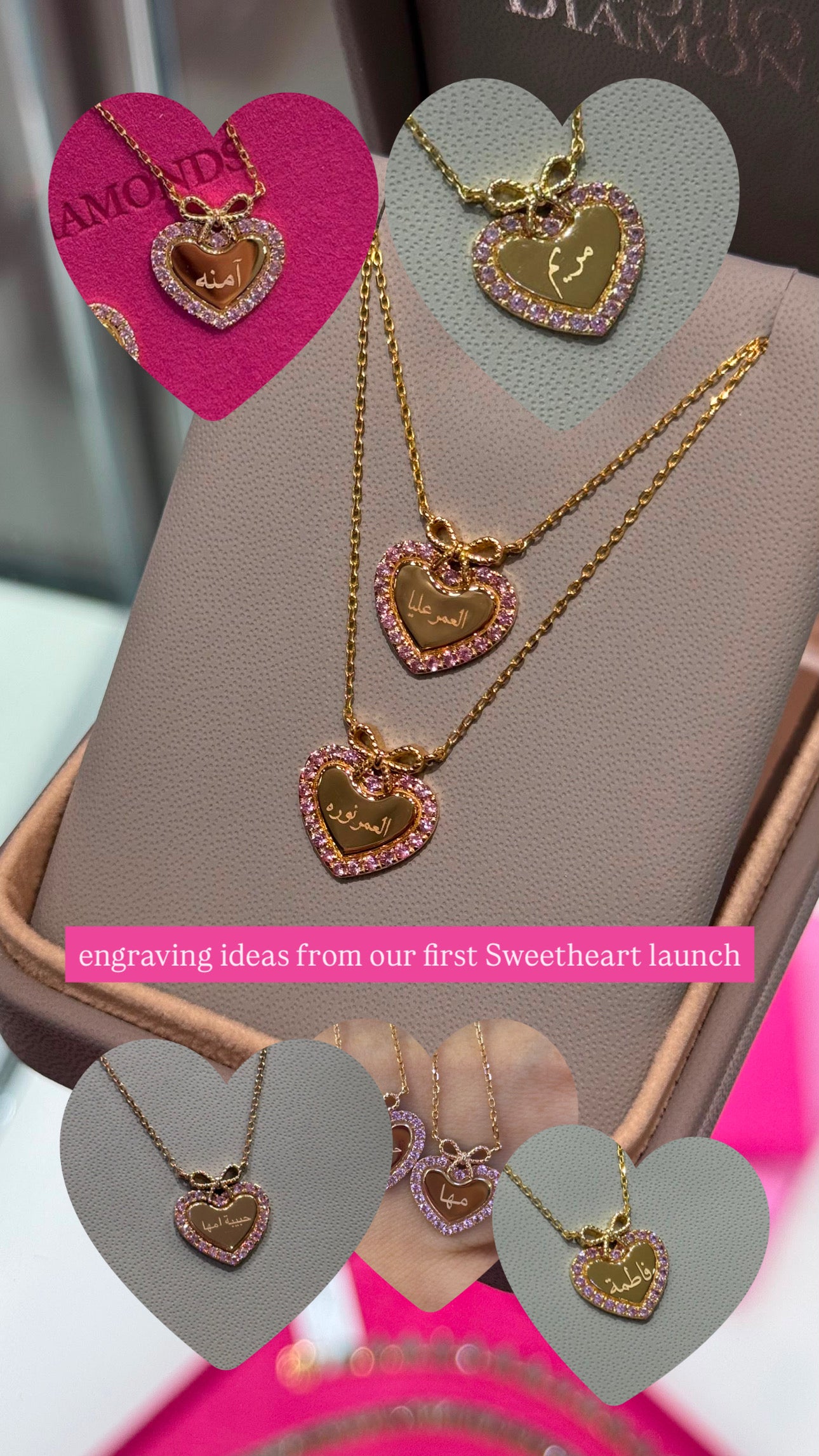 Large Diamond Sweetheart Necklace