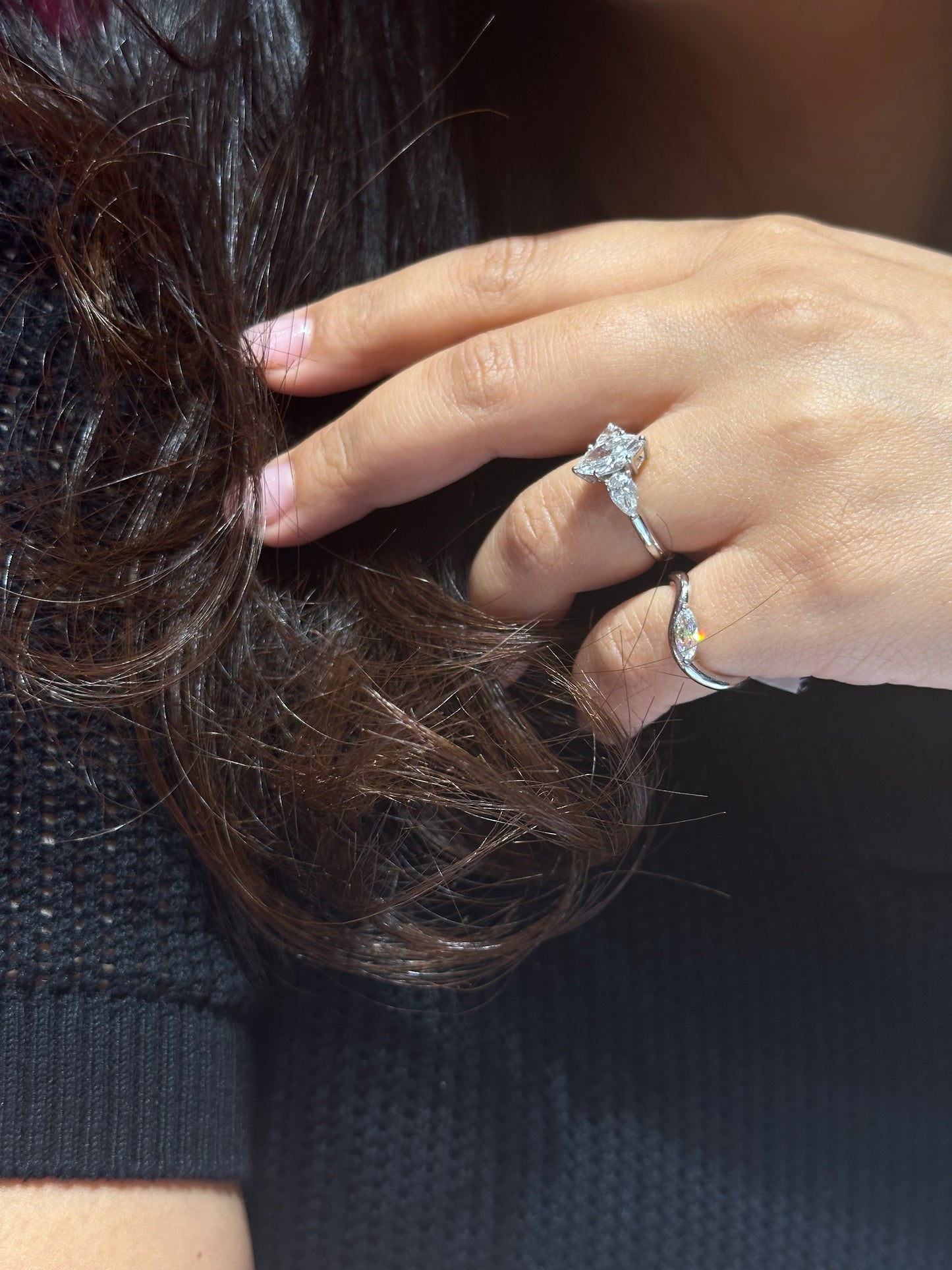 GIA 0.30ct Marquise Pinky Ring