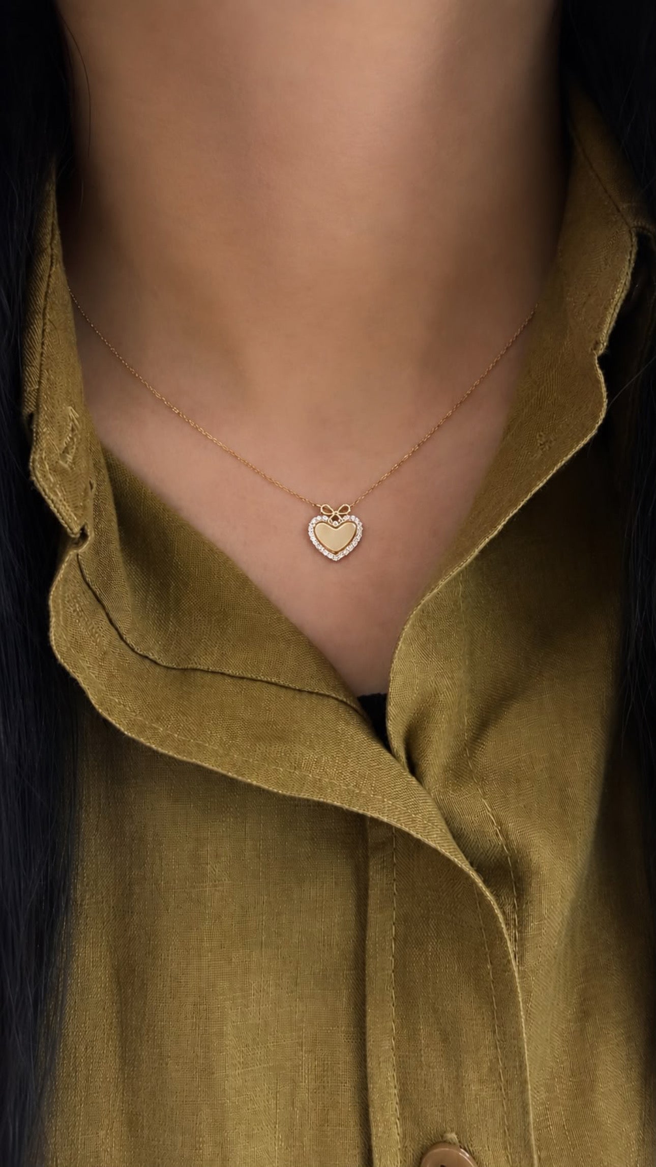 Mini Diamond Sweetheart Necklace