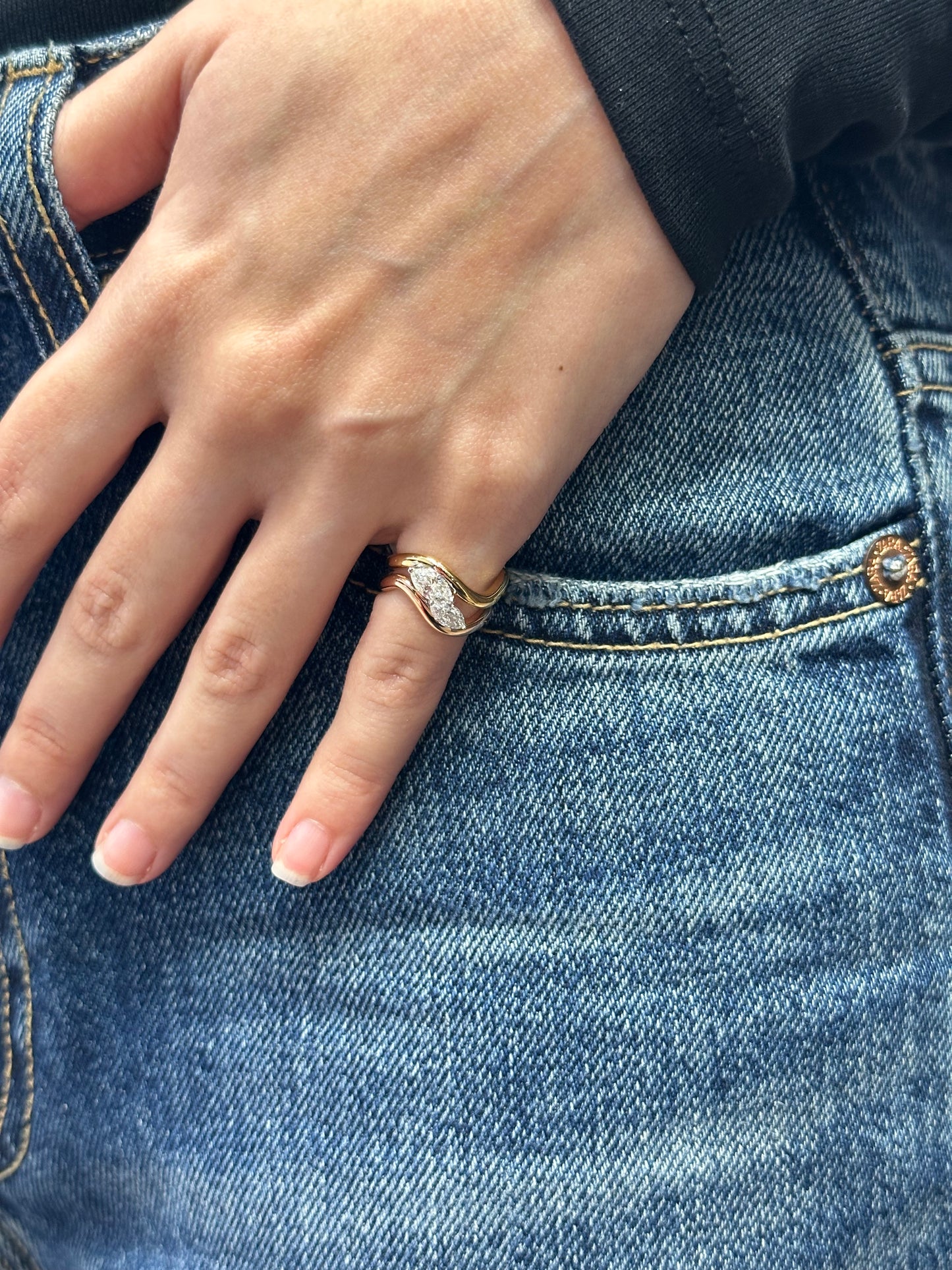 GIA 0.30ct Marquise Pinky Ring